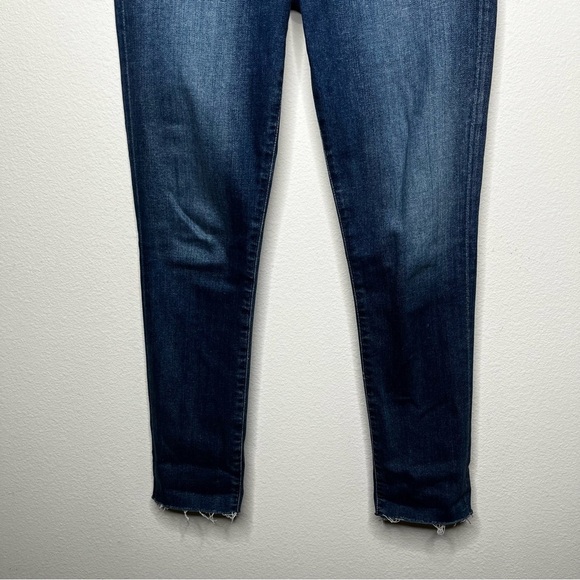 Agolde Sophie Crop Raw Hem Comfort Stretch Skinny Jean Dark Wash A018-3005 Sz 25 - Picture 4 of 10